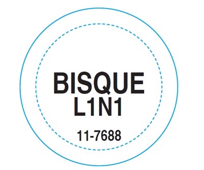 Bisque Shade Sticker Label